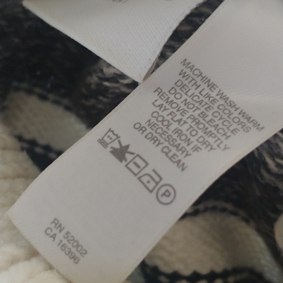 Vtg Liz Claiborne Striped Turtleneck Sweater - Picture 6 of 6